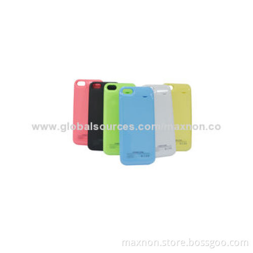 2,200mAh Power bank case for iPhone 5c, with back-up battery & kick-stand,various colors available
